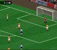 une photo d'Ã©cran de Fifa Soccer 96 sur Nintendo Super Nes